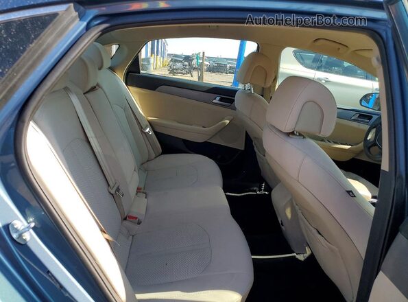 5NPE24AF0GH319812 2016 HYUNDAI SONATA Blue Հետևի նստատեղերի տեսք