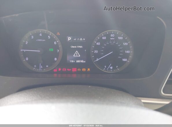 5NPE24AF0GH321107 2016 HYUNDAI SONATA Red Հետևի նստատեղերի տեսք