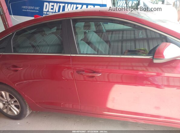 5NPE24AF0GH321107 2016 HYUNDAI SONATA Red Սալոնի 360 աստիճան տեսք