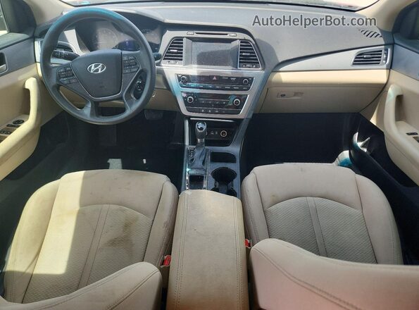 5NPE24AF0GH328008 2016 HYUNDAI SONATA Red Widok deski rozdzielczej