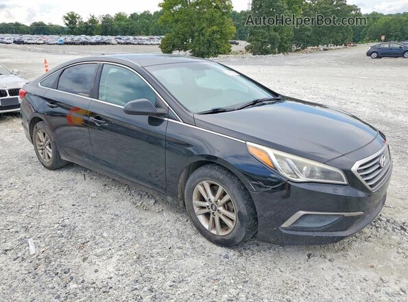 5NPE24AF0GH329742 2016 HYUNDAI SONATA Black Front right