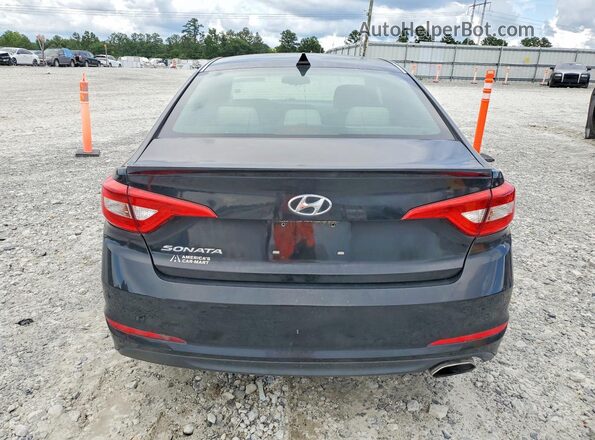 5NPE24AF0GH329742 2016 HYUNDAI SONATA Black Rear view