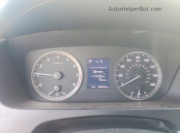 5NPE24AF0GH332012 2016 HYUNDAI SONATA Белый Вид щитка приборов