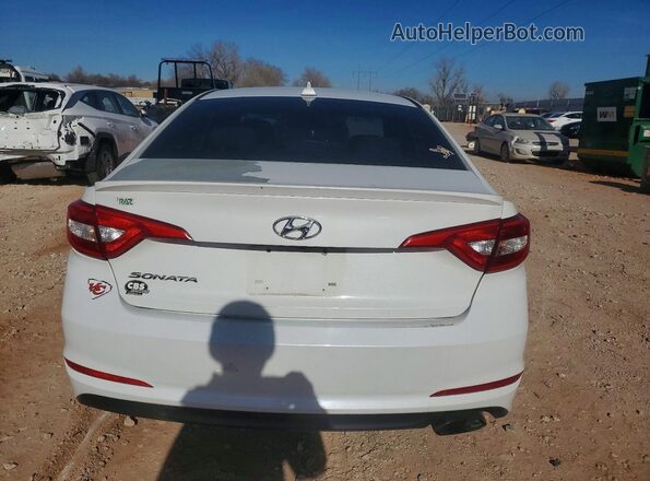 5NPE24AF0GH332012 2016 HYUNDAI SONATA Белый Вид сзади