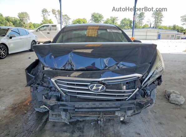 5NPE24AF0GH332110 2016 HYUNDAI SONATA Black Widok z przodu