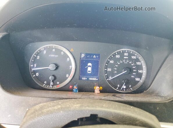 5NPE24AF0GH332110 2016 HYUNDAI SONATA Black Widok zestawu wskaźników