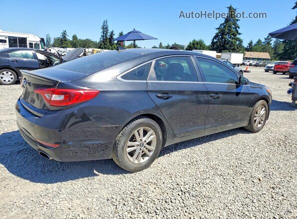 5NPE24AF0GH343124 2016 HYUNDAI SONATA Black Задня права чверть