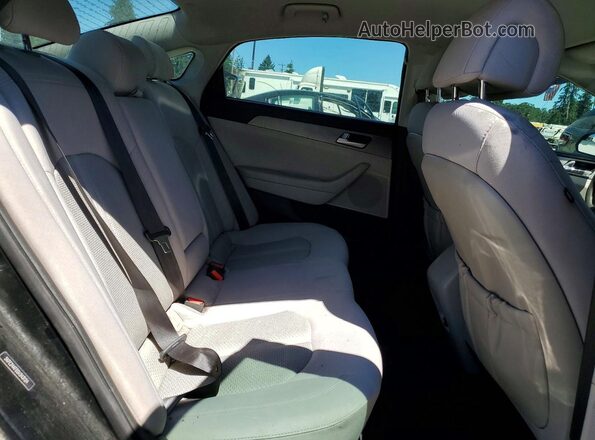 5NPE24AF0GH343124 2016 HYUNDAI SONATA Black Вид задніх сидінь
