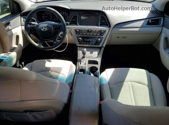 5NPE24AF0GH343124 2016 HYUNDAI SONATA Black Вид панелі приладів