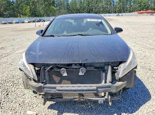 5NPE24AF0GH343124 2016 HYUNDAI SONATA Black Вид спереду