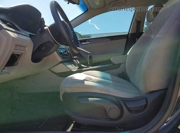 5NPE24AF0GH343124 2016 HYUNDAI SONATA Black Вид салону спереду