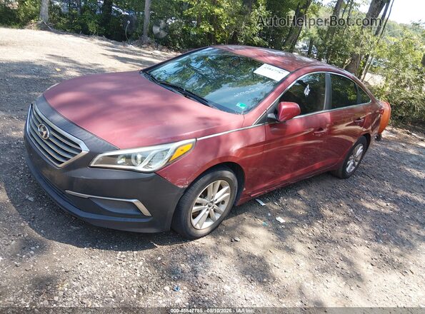 5NPE24AF0GH373580 2016 HYUNDAI SONATA Red Vista tres cuartos delantera izquierda