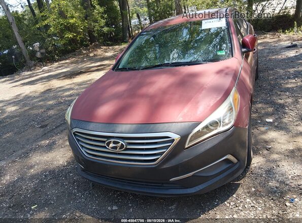 5NPE24AF0GH373580 2016 HYUNDAI SONATA Red Vista frontal