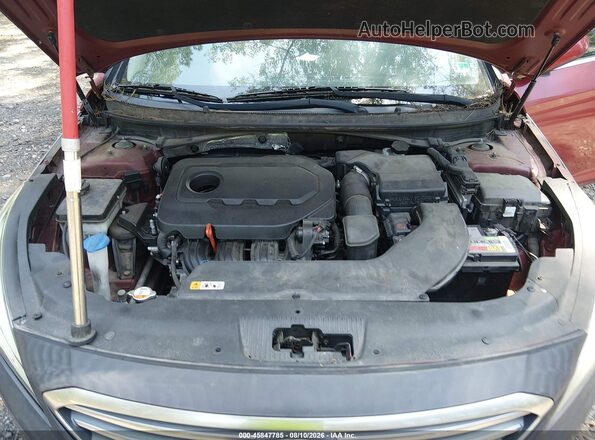 5NPE24AF0GH373580 2016 HYUNDAI SONATA Red Vista trasera