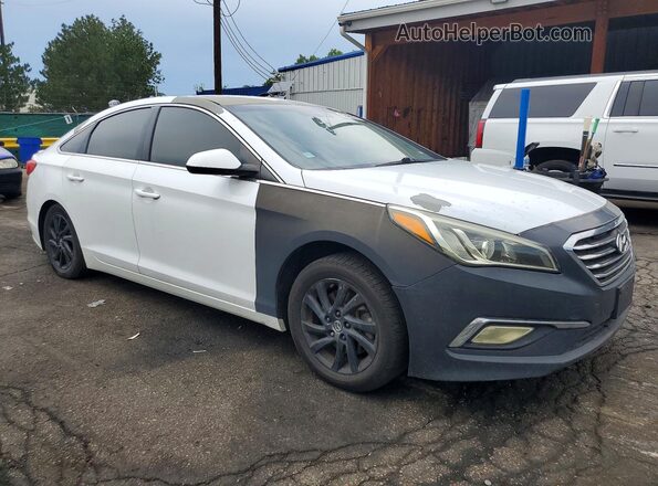 5NPE24AF0GH399435 2016 HYUNDAI SONATA Белый Передняя правая четверть