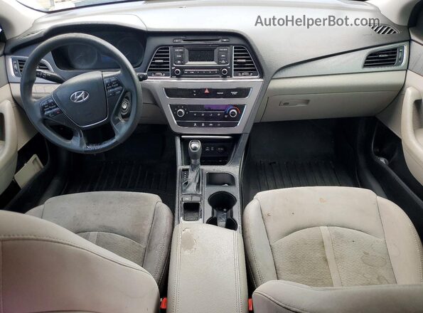 5NPE24AF0GH399435 2016 HYUNDAI SONATA Белый Вид панели приборов