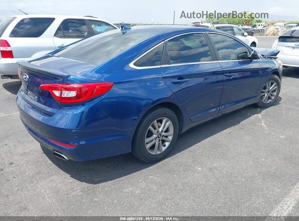5NPE24AF0GH400583 2016 HYUNDAI SONATA Blue Rear right