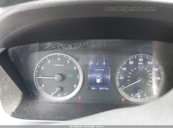 5NPE24AF0GH400583 2016 HYUNDAI SONATA Blue Rear seats view