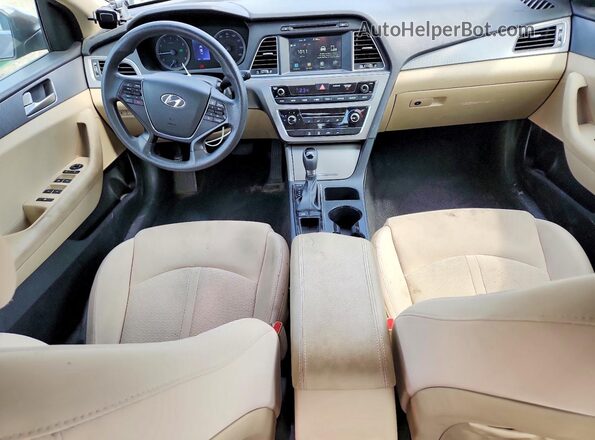 5NPE24AF0GH423412 2016 HYUNDAI SONATA Brown Dashboard view