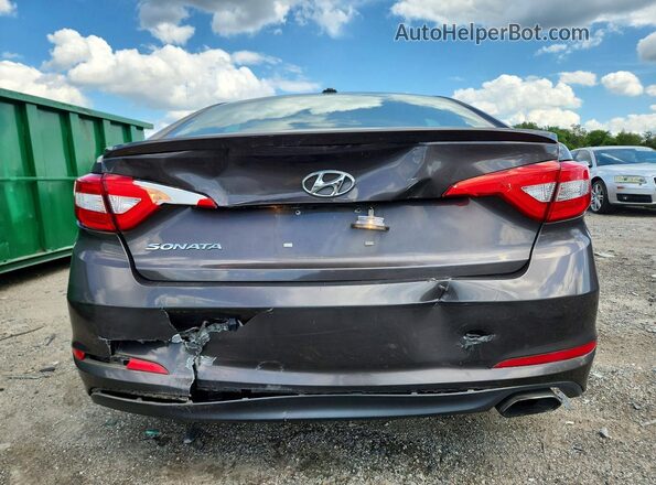 5NPE24AF0GH423412 2016 HYUNDAI SONATA Brown Rear view