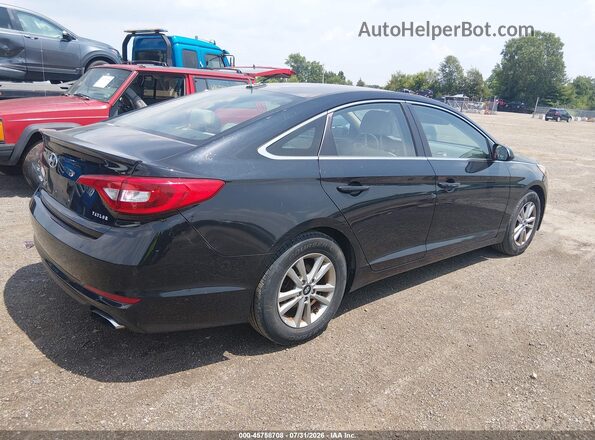 5NPE24AF0HH452958 2017 HYUNDAI SONATA Black Tył prawy
