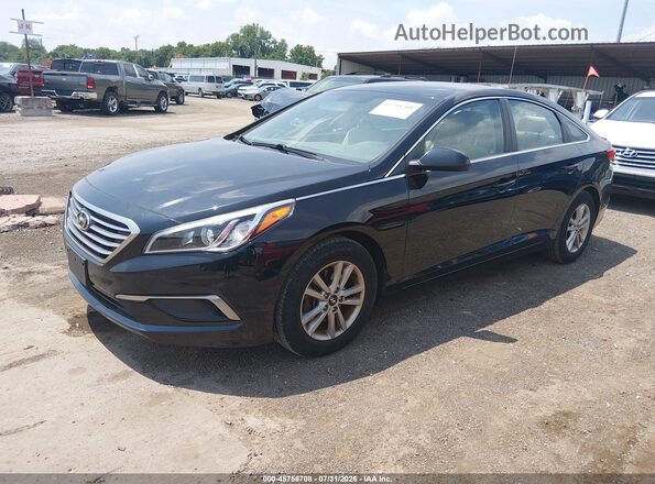 5NPE24AF0HH452958 2017 HYUNDAI SONATA Black Przód lewy