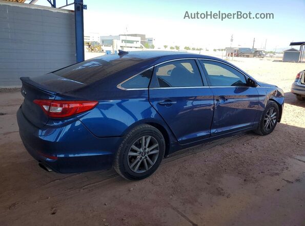 5NPE24AF0HH461711 2017 HYUNDAI SONATA Blue Задня права чверть