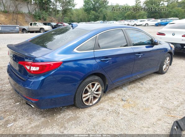 5NPE24AF0HH530249 2017 HYUNDAI SONATA Blue უკანა მარჯვენა