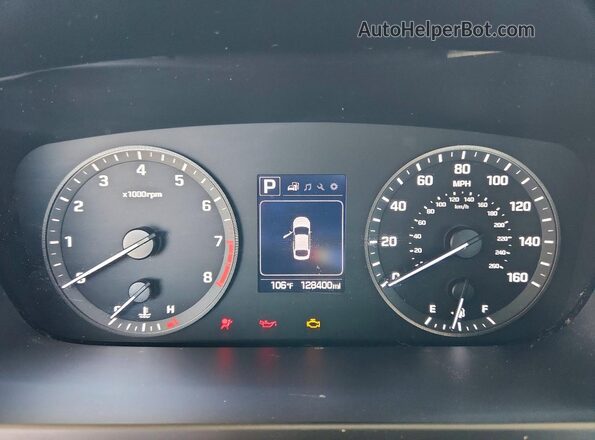 5NPE24AF0HH542479 2017 HYUNDAI SONATA Silver ხელსაწყოთა პანელის ხედი