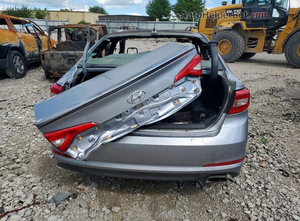 5NPE24AF0HH556916 2017 HYUNDAI SONATA Gray უკანა ხედი