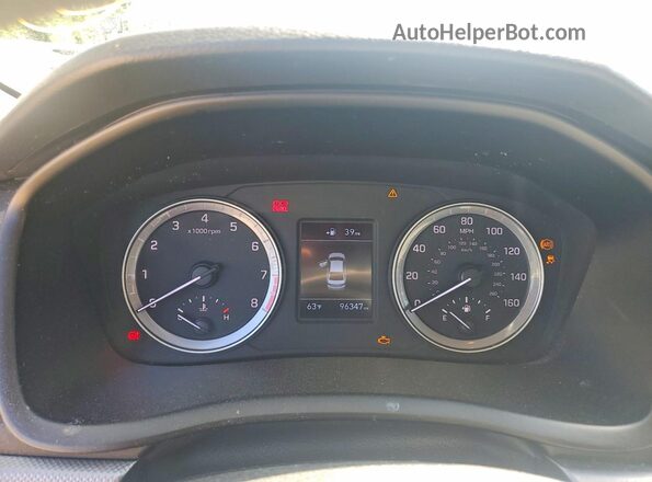 5NPE24AF0JH600841 2018 HYUNDAI SONATA Silver Widok zestawu wskaźników