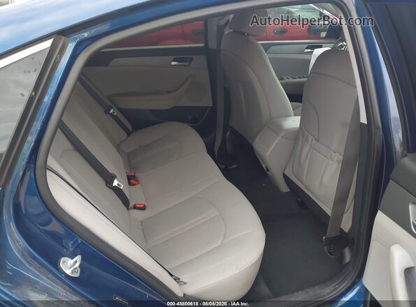 5NPE24AF0JH680481 2018 HYUNDAI SONATA Blue Вид наклейки з VIN-кодом