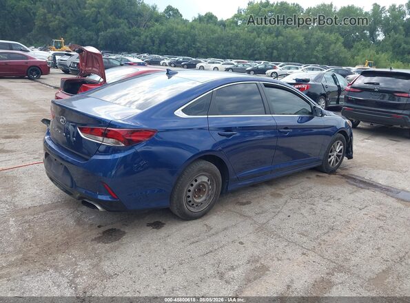 5NPE24AF0JH680481 2018 HYUNDAI SONATA Blue Задня права чверть