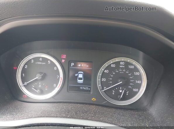 5NPE24AF0JH680481 2018 HYUNDAI SONATA Blue Вид задніх сидінь