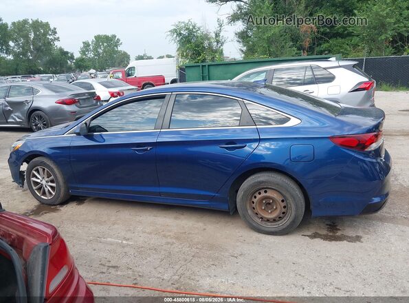 5NPE24AF0JH680481 2018 HYUNDAI SONATA Blue 