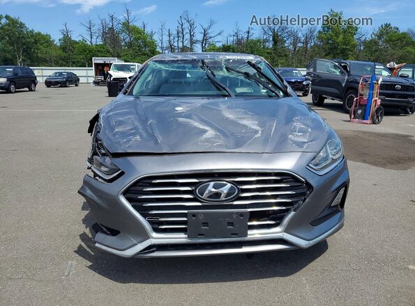 5NPE24AF0JH690878 2018 HYUNDAI SONATA Gray Вид спереду