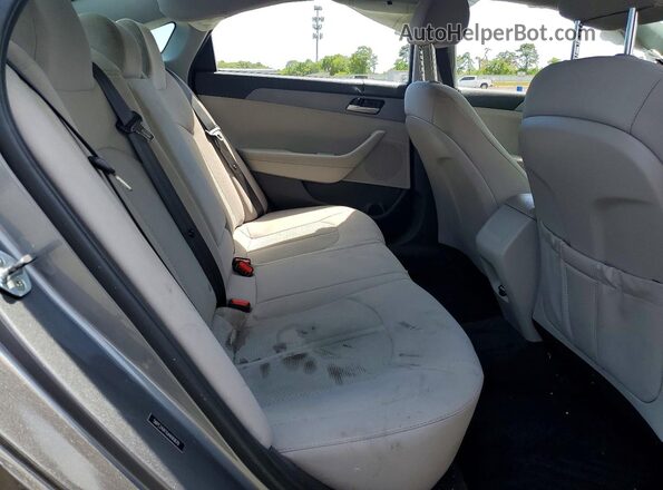 5NPE24AF0JH690878 2018 HYUNDAI SONATA Gray Вид задніх сидінь