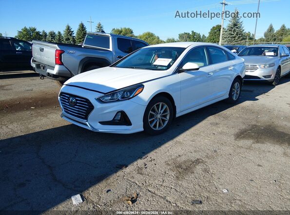 5NPE24AF0JH706223 2018 HYUNDAI SONATA White Vista tres cuartos delantera izquierda