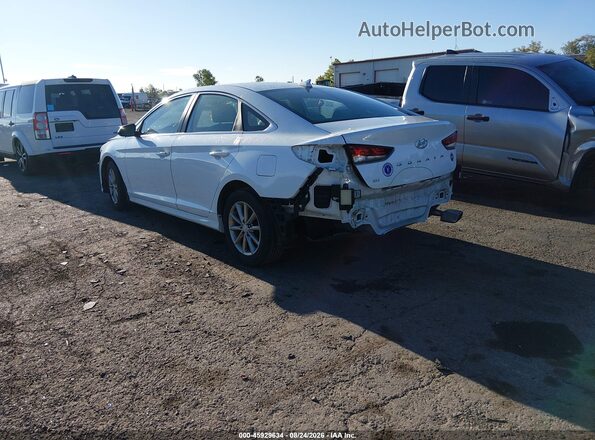 5NPE24AF0JH706223 2018 HYUNDAI SONATA White Trasero izquierdo