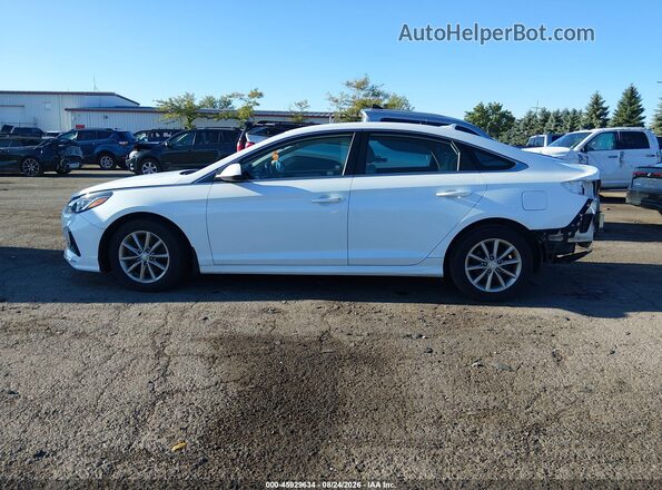 5NPE24AF0JH706223 2018 HYUNDAI SONATA White Vista interior de 360 grados