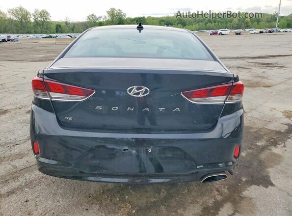 5NPE24AF0JH721126 2018 HYUNDAI SONATA Black Հետևի տեսք