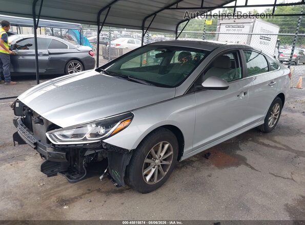 5NPE24AF0JH728013 2018 HYUNDAI SONATA Silver Front left