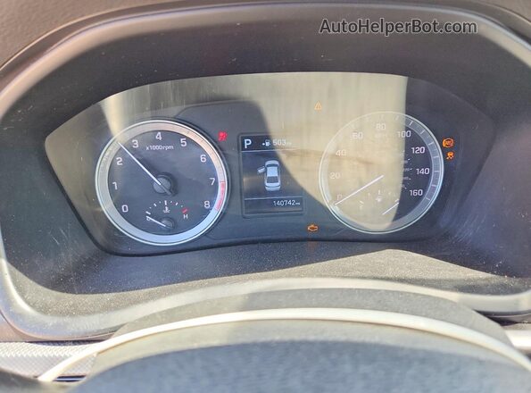 5NPE24AF0KH734153 2019 HYUNDAI SONATA Charcoal Вид щитка приладів