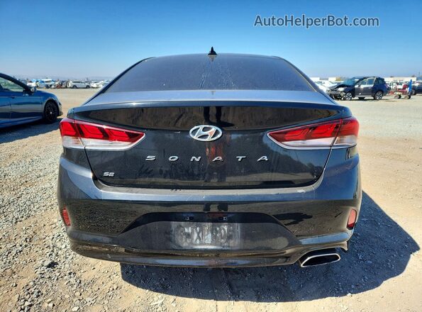 5NPE24AF0KH737019 2019 HYUNDAI SONATA Black უკანა ხედი