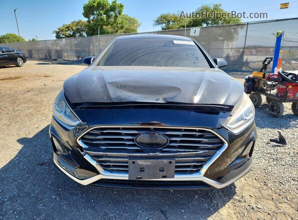 5NPE24AF0KH737019 2019 HYUNDAI SONATA Black წინა ხედი