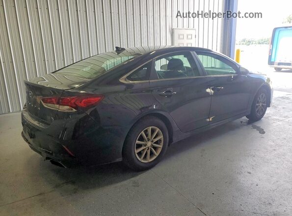 5NPE24AF0KH737022 2019 HYUNDAI SONATA Black Задня права чверть