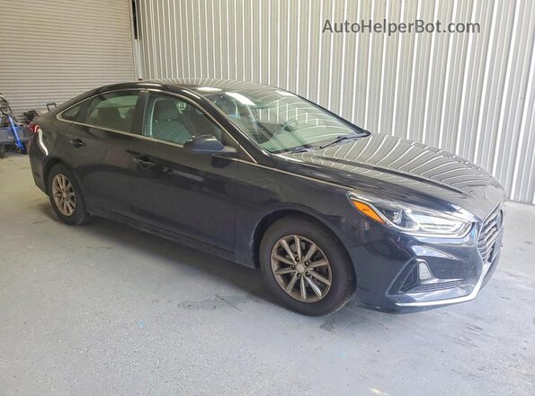 5NPE24AF0KH737022 2019 HYUNDAI SONATA Black Передня права чверть