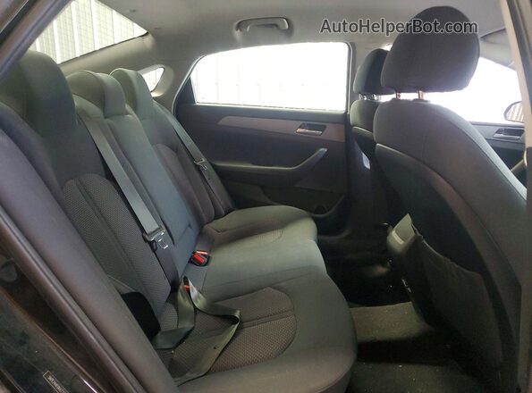 5NPE24AF0KH737022 2019 HYUNDAI SONATA Black Вид задніх сидінь