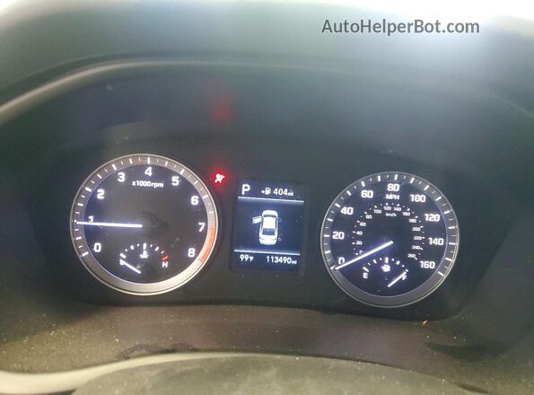 5NPE24AF0KH737022 2019 HYUNDAI SONATA Black Вид щитка приладів