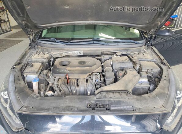 5NPE24AF0KH737022 2019 HYUNDAI SONATA Black Вид задньої частини салону